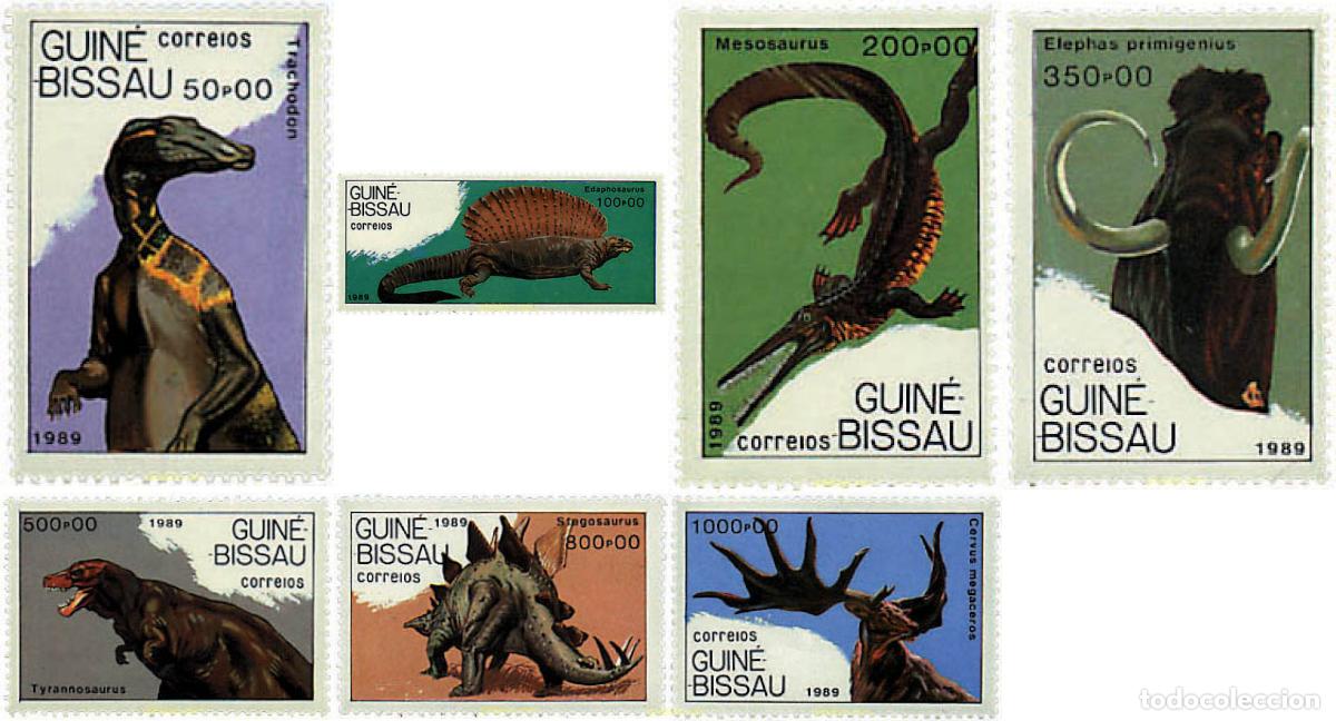 Sellos: 68234 MNH GUINEA BISSAU 1989 FAUNA PREHISTORICA