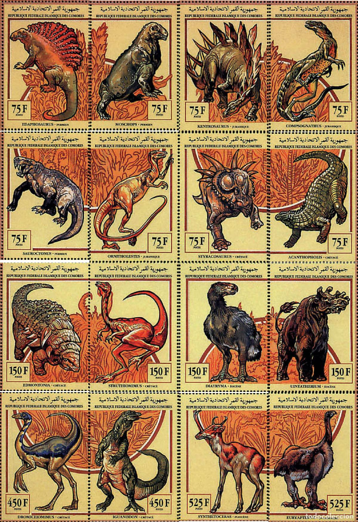 Sellos: 98931 MNH COMORES 1994 FAUNA PREHISTORICA