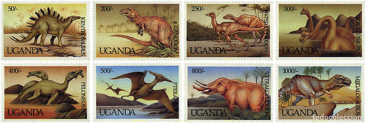 Sellos: 97369 MNH UGANDA 1992 FAUNA PREHISTORICA