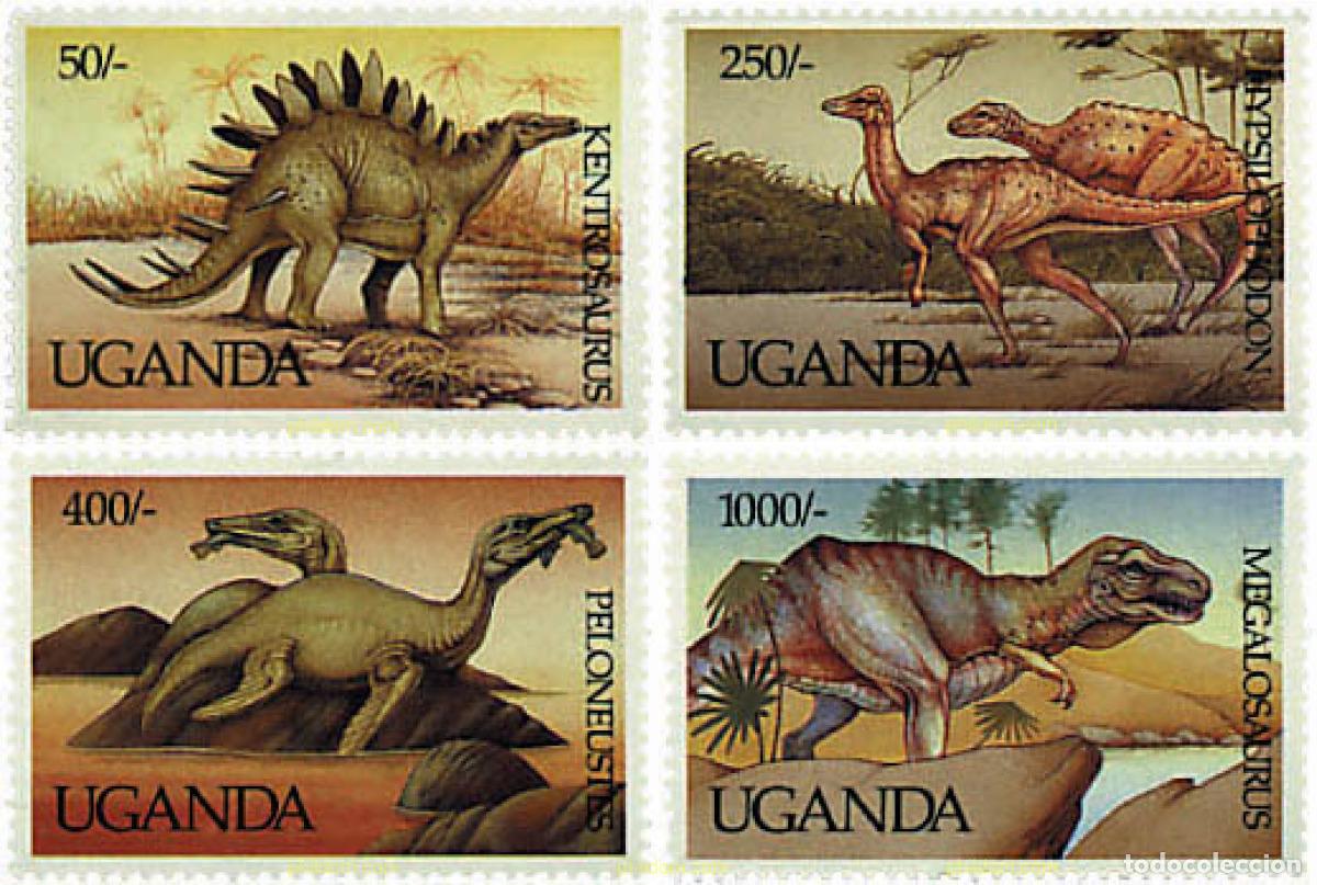 Sellos: 234391 MNH UGANDA 1992 FAUNA PREHISTORICA