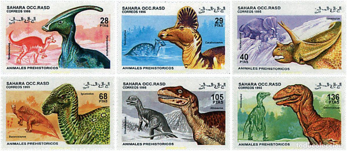 Sellos: 35712 MNH REPUBLICA ARABE SAHAURI DEMOCRATICA 1995 FAUNA PREHISTORICA