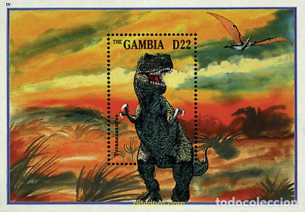 Sellos: 366962 MNH GAMBIA 1995 FAUNA PREHISTORICA