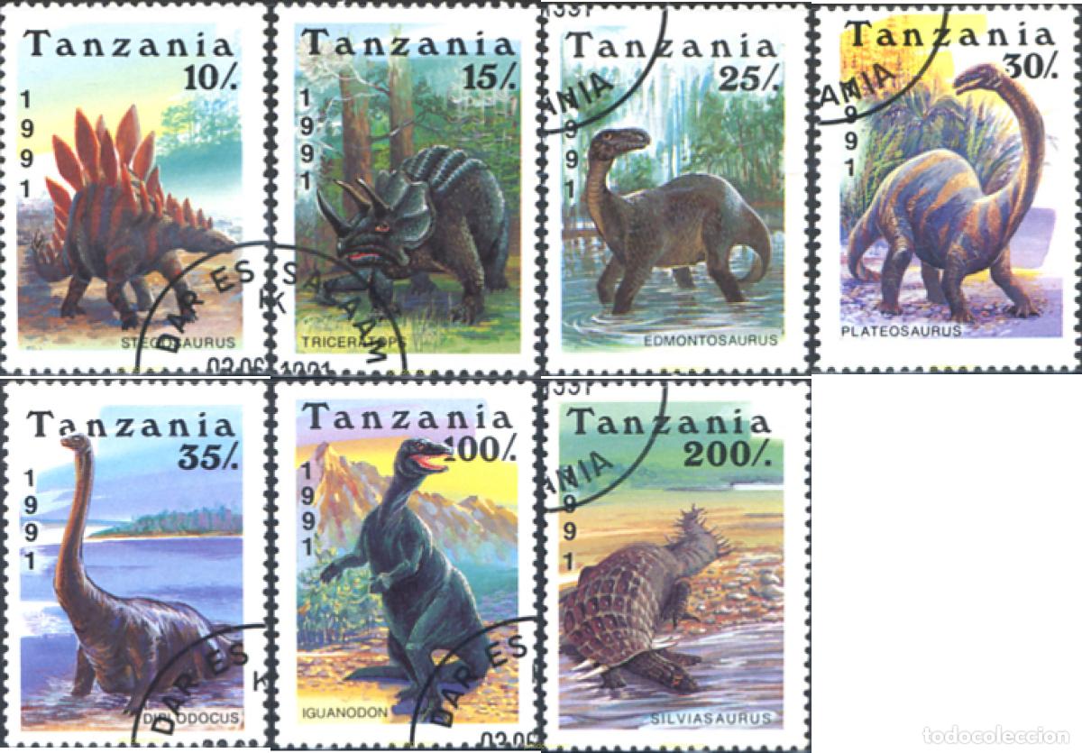 Sellos: 285898 USED TANZANIA 1991 FAUNA PREHISTORICA