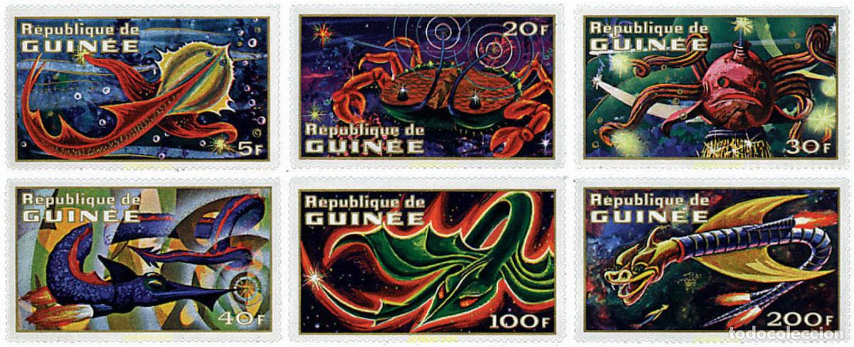 Sellos: 71715 MNH GUINEA 1972 ANIMALES IMAGINARIOS DEL ESPACIO