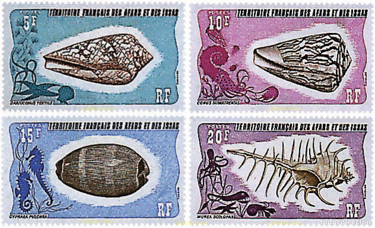 Sellos: 97976 MNH AFARS E ISSAS 1975 CONCHAS