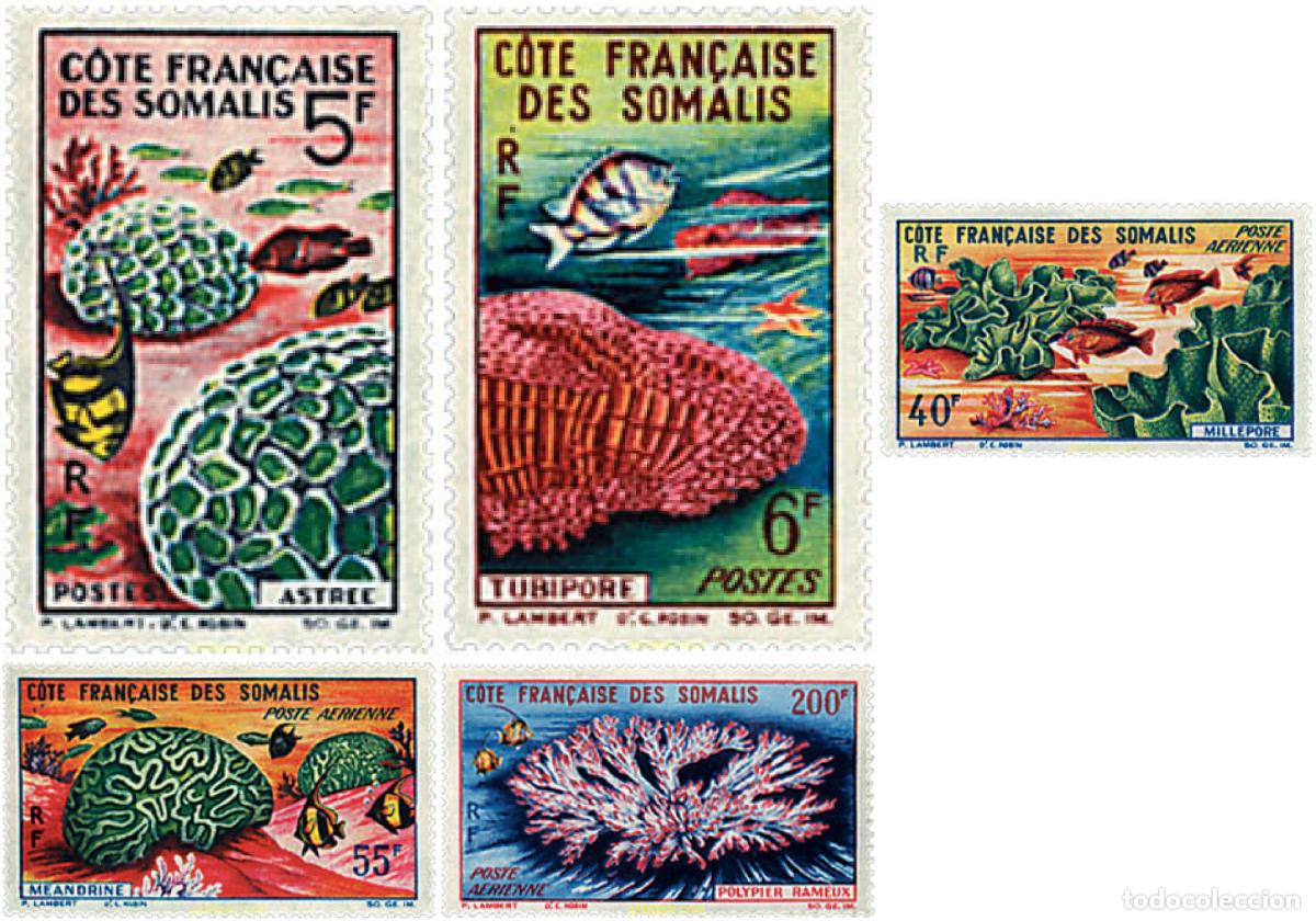 Sellos: 52799 MNH COSTA DE LOS SOMALIS 1963 FLORA Y FAUNA