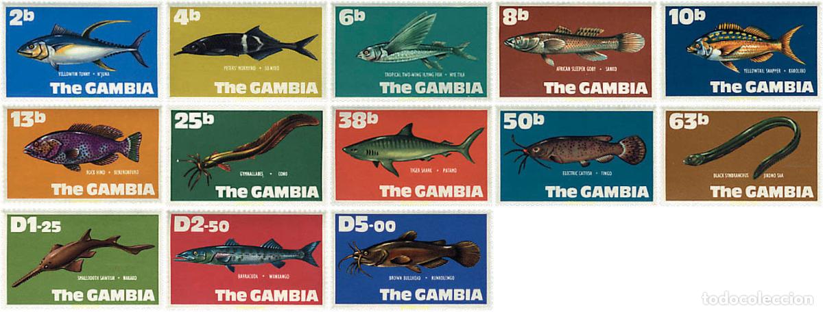 Sellos: 88890 MNH GAMBIA 1971 PECES