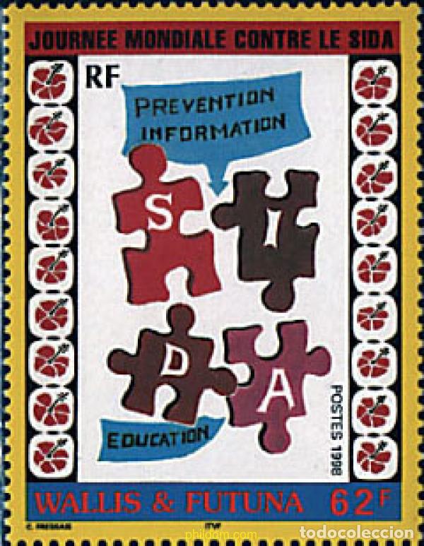 Sellos: 88747 MNH WALLIS Y FUTUNA 1998 DIA MUNDIAL CONTRA EL SIDA