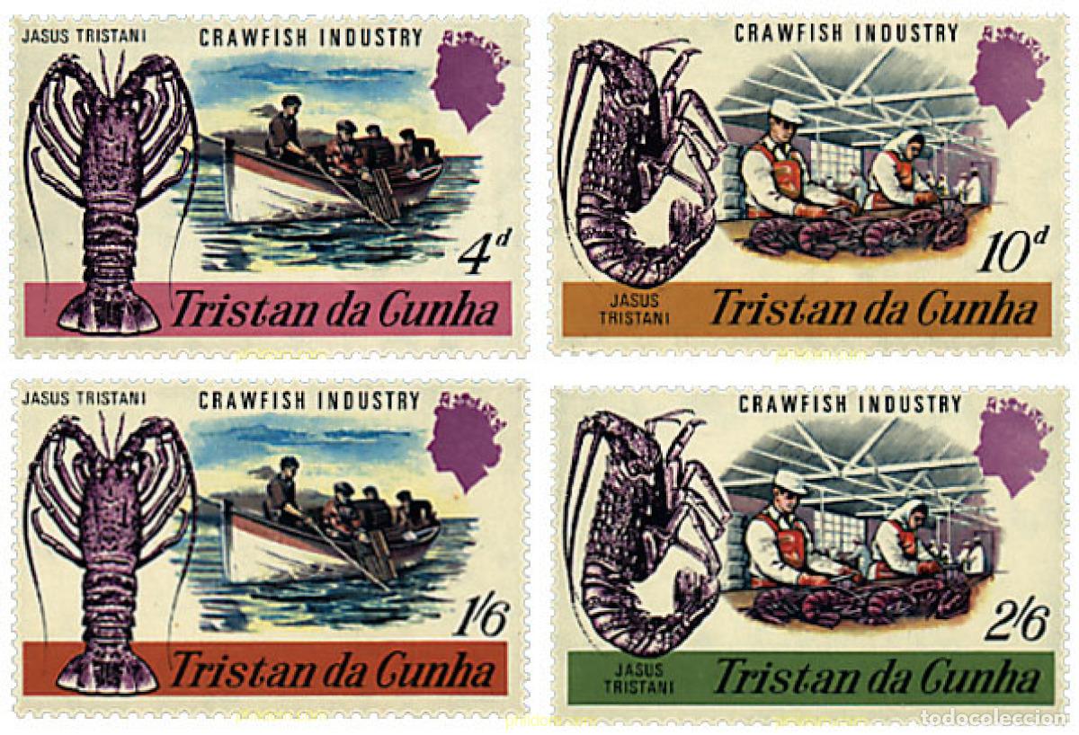 Sellos: 42777 MNH TRISTAN DA CUNHA 1970 INDUSTRIAS DE LA LANGOSTA