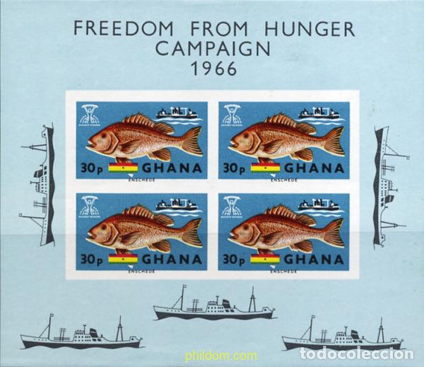 Sellos: 34112 MNH GHANA 1966 PECES
