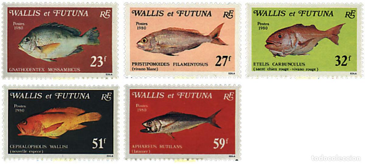 Sellos: 45852 MNH WALLIS Y FUTUNA 1980 PECES