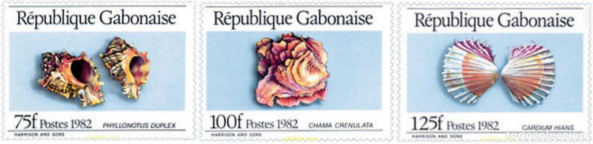 Sellos: 53175 MNH GABON 1982 CONCHAS