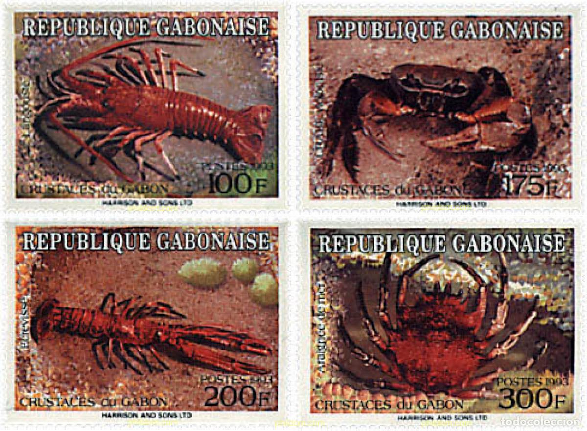Sellos: 75894 MNH GABON 1993 CRUSTACEOS