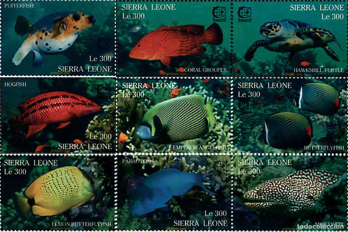 Sellos: 362237 MNH SIERRA LEONA 1995 SINGAPORE 95. EXPOSICION FILATELICA INTERNACIONAL