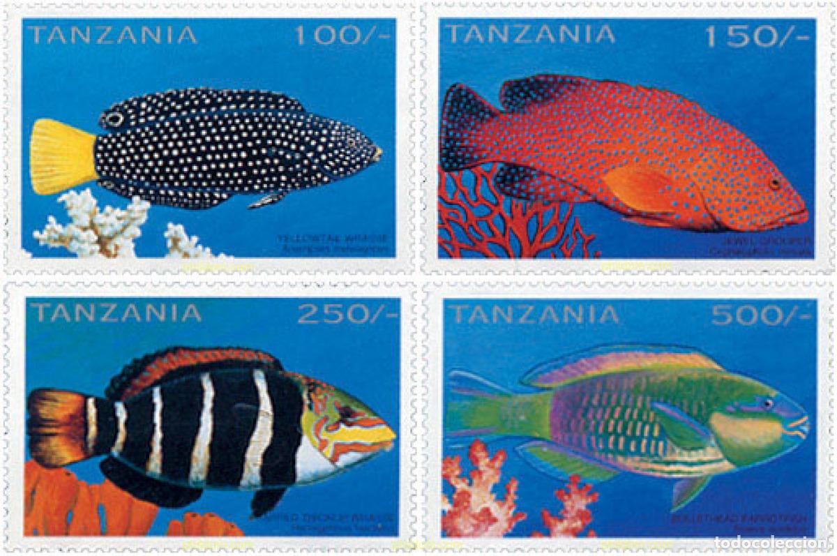 Sellos: 71213 MNH TANZANIA 1996 PECES DEL ARRECIFE DE TANZANIA