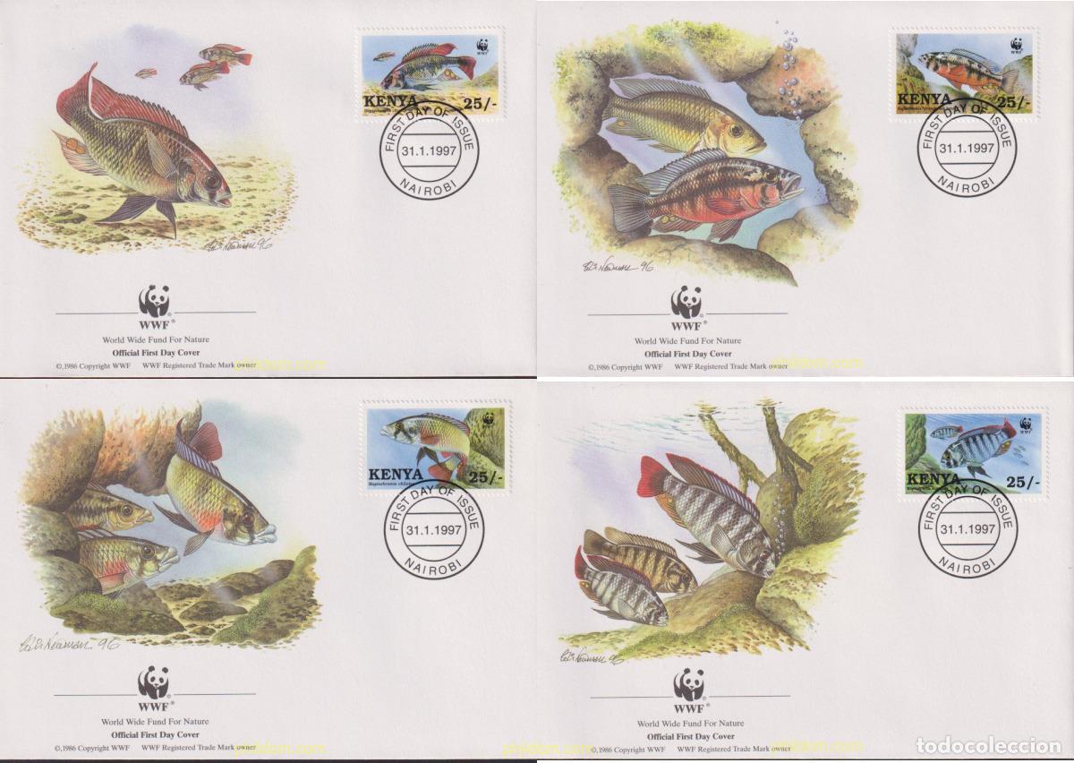 Sellos: 23199 MNH KENIA 1997 PECES DEL LAGO VICTORIA