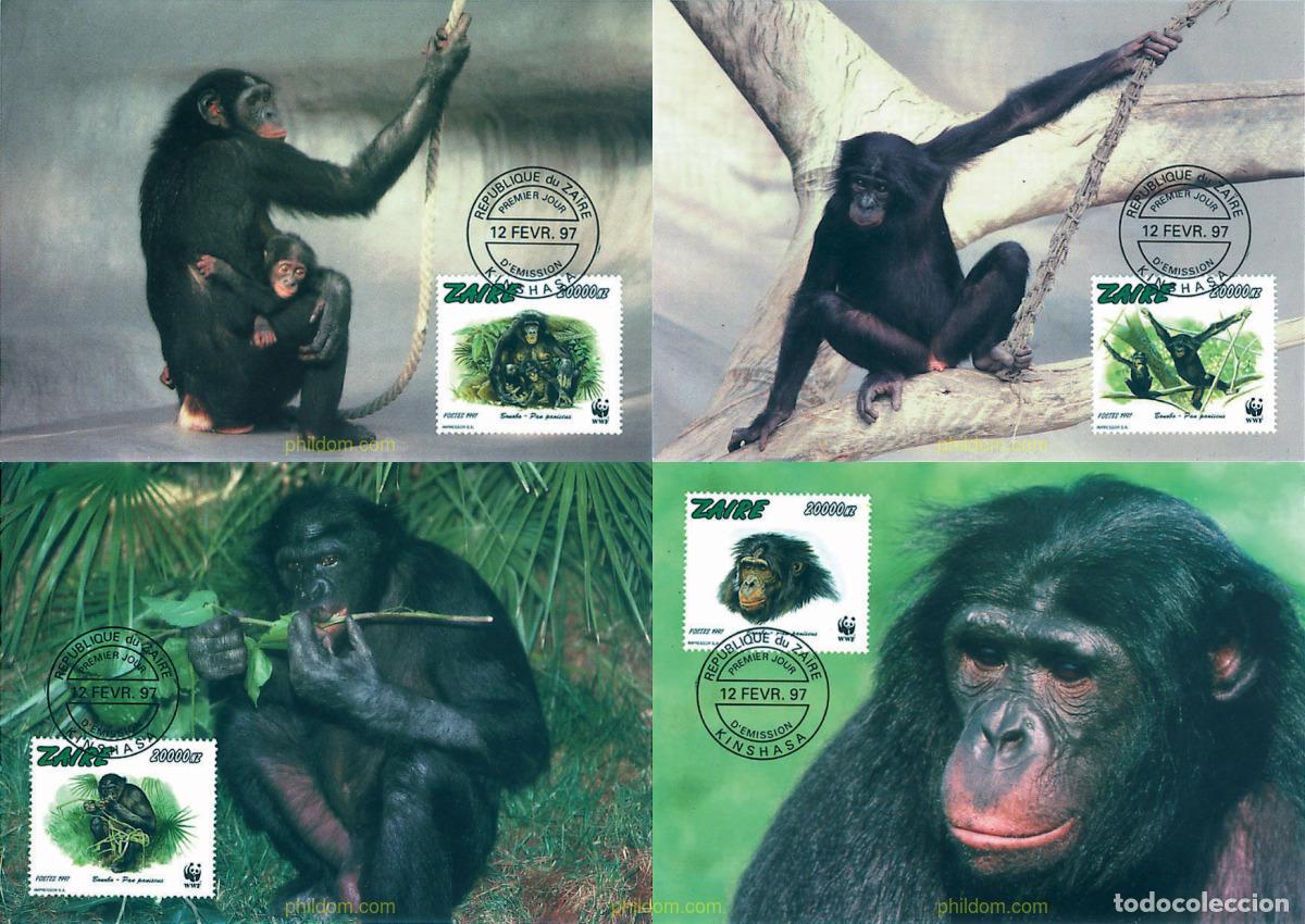 Sellos: 7451 MNH ZAIRE 1997 BONOBO