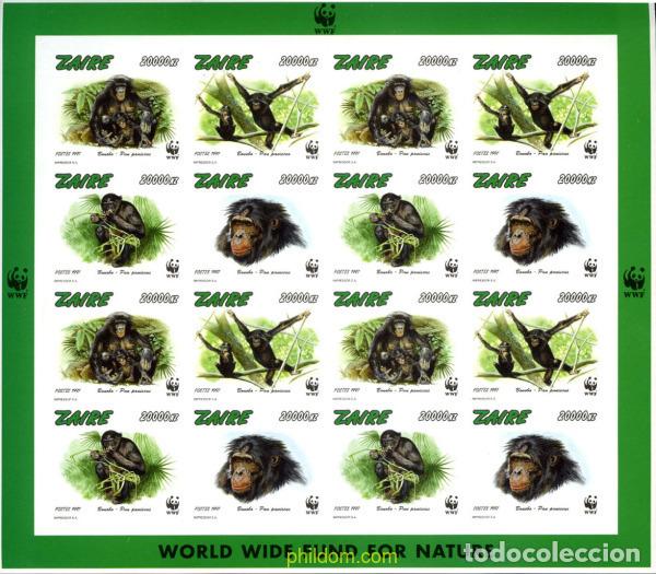 Sellos: 12763 MNH ZAIRE 1997 BONOBO