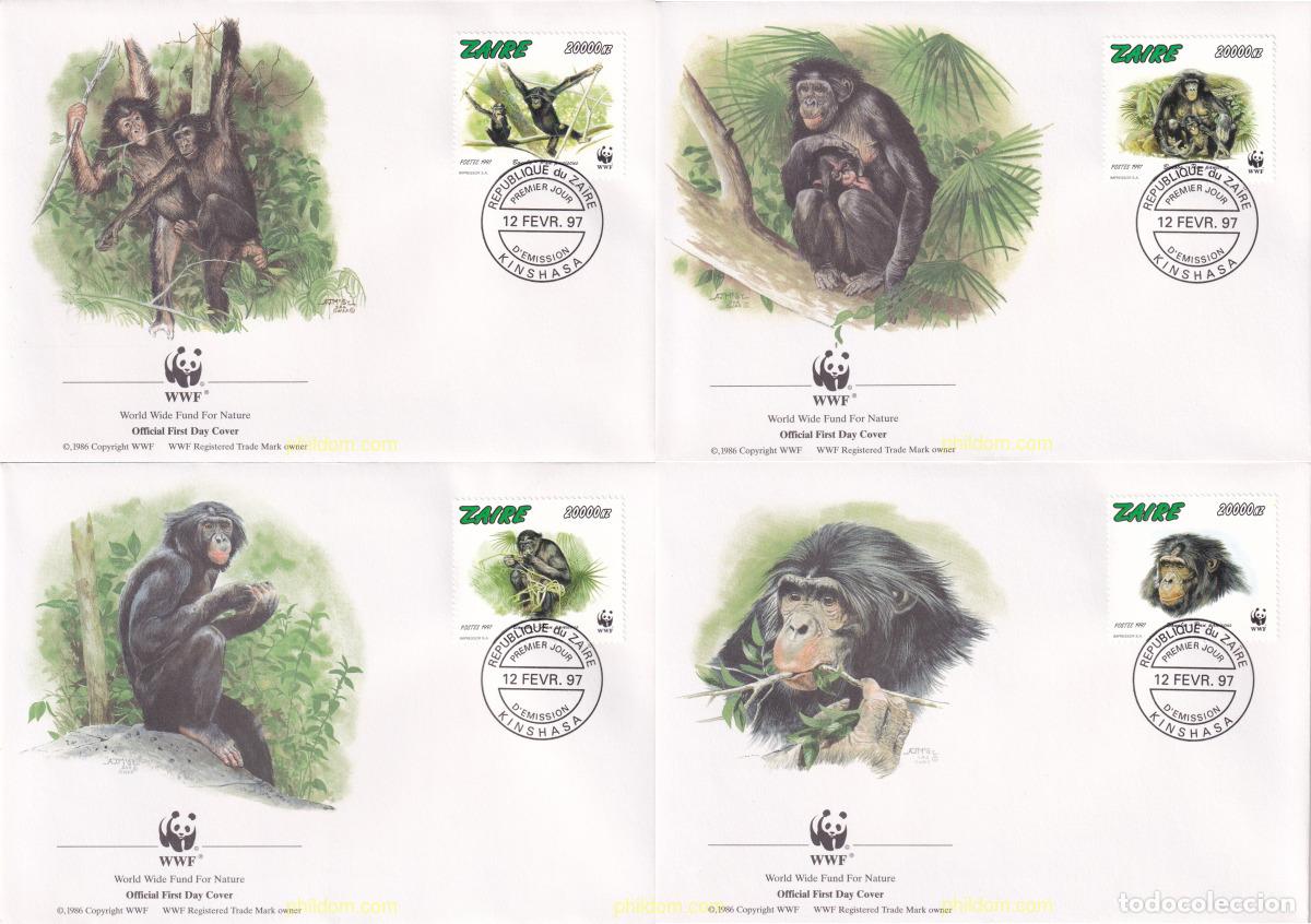 Sellos: 23227 MNH ZAIRE 1997 BONOBO