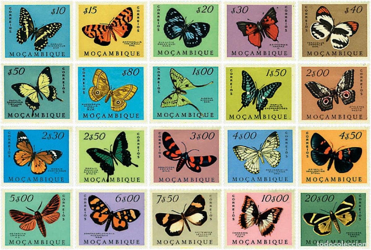 Sellos: 77249 MNH MOZAMBIQUE 1953 MARIPOSAS