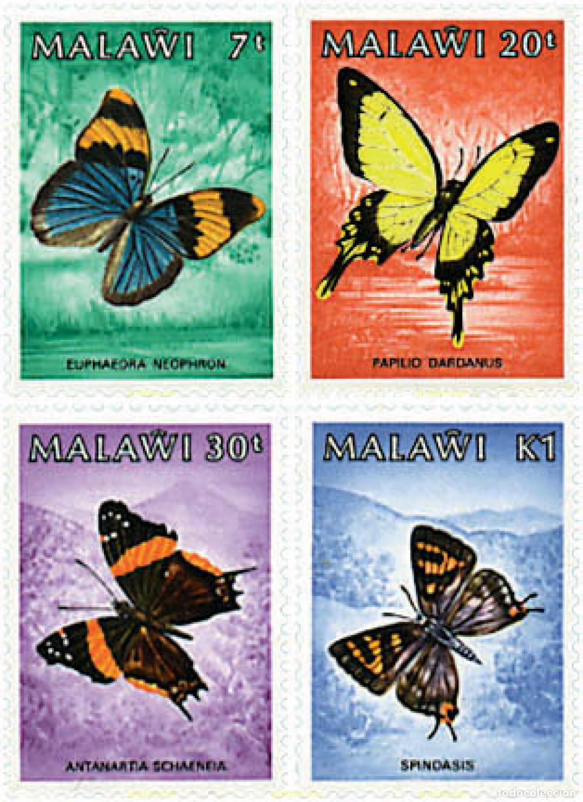 Sellos: 76349 MNH MALAWI 1984 MARIPOSAS
