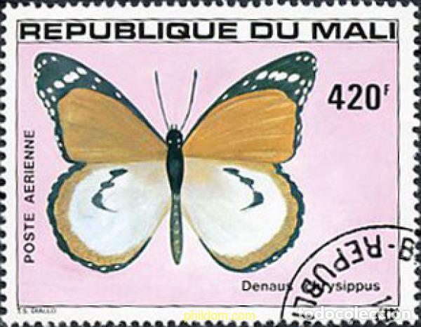 Sellos: 211862 USED MALI 1980 MARIPOSAS