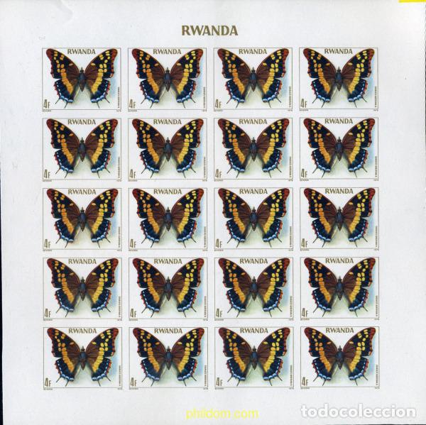 Sellos: 221901 MNH RUANDA 1979 MARIPOSAS