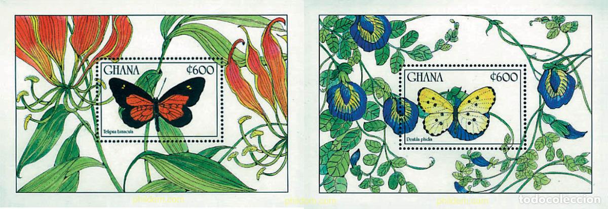 Sellos: 91145 MNH GHANA 1990 MARIPOSAS