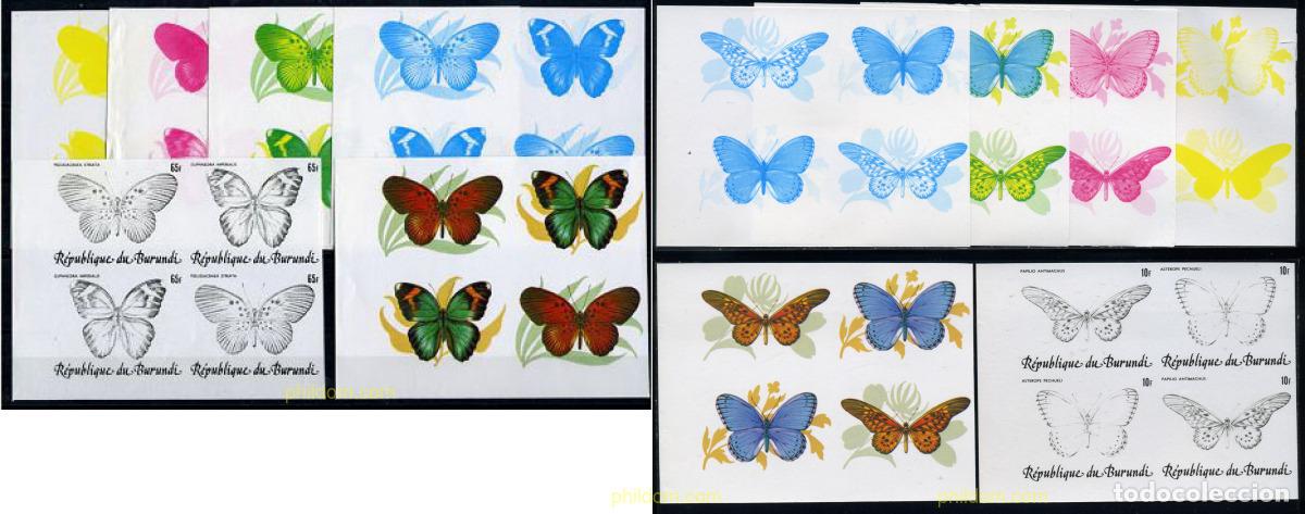 Sellos: 206246 MNH BURUNDI 1984 MARIPOSAS