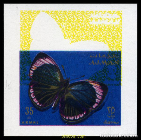 Sellos: 201809 MNH AJMAN 1971 MARIPOSAS