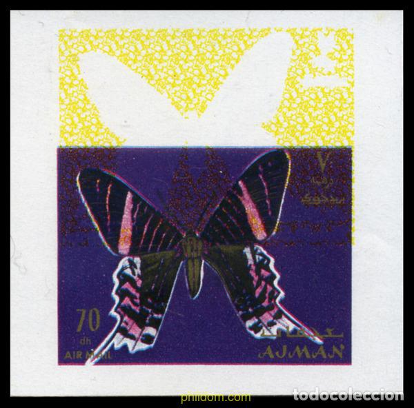 Sellos: 201810 MNH AJMAN 1971 MARIPOSAS