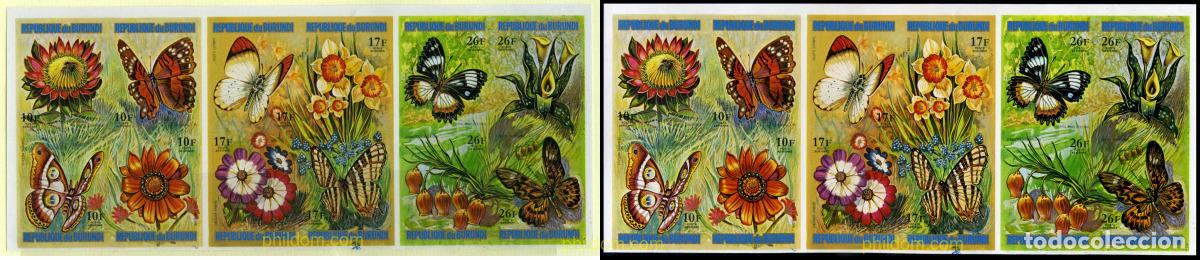 Sellos: 202296 MNH BURUNDI 1973 MARIPOSAS Y FLORES