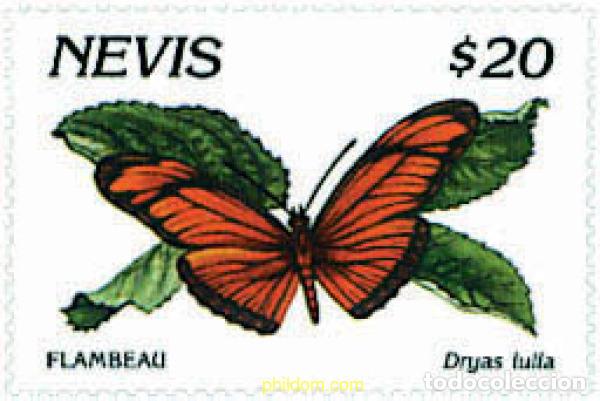 Sellos: 261992 MNH NEVIS 1991 MARIPOSAS