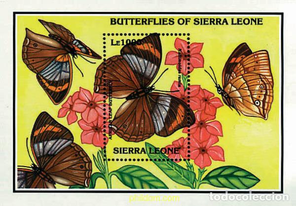 Sellos: 241795 MNH SIERRA LEONA 1993 MARIPOSAS