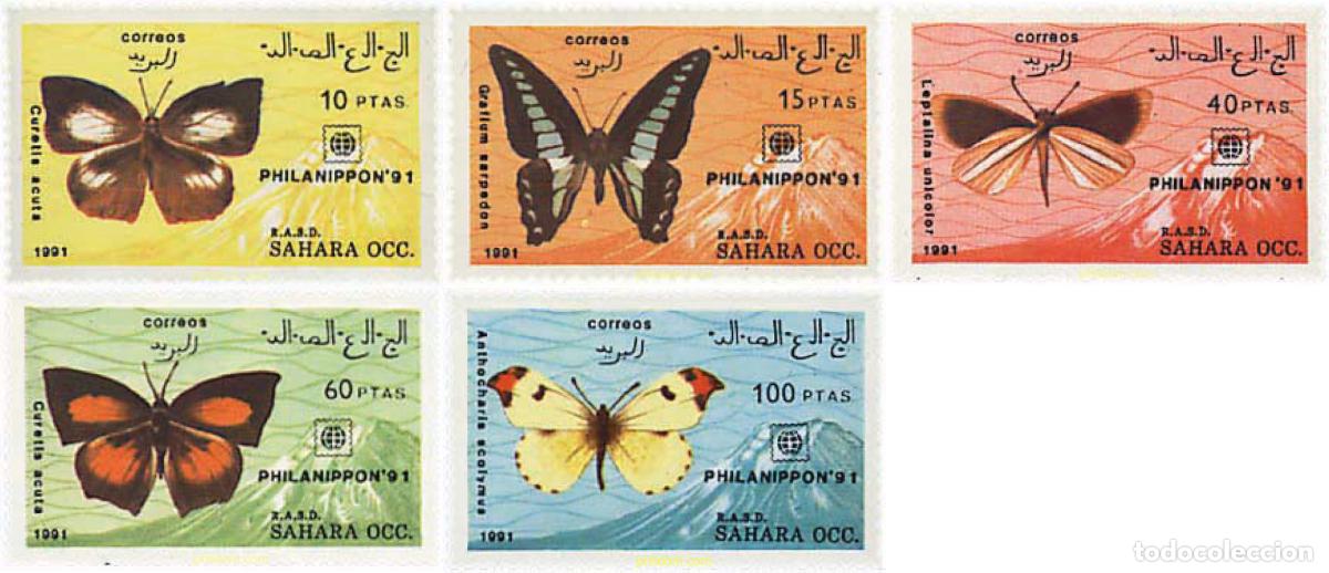 Sellos: 77038 MNH REPUBLICA ARABE SAHAURI DEMOCRATICA 1991 MARIPOSAS