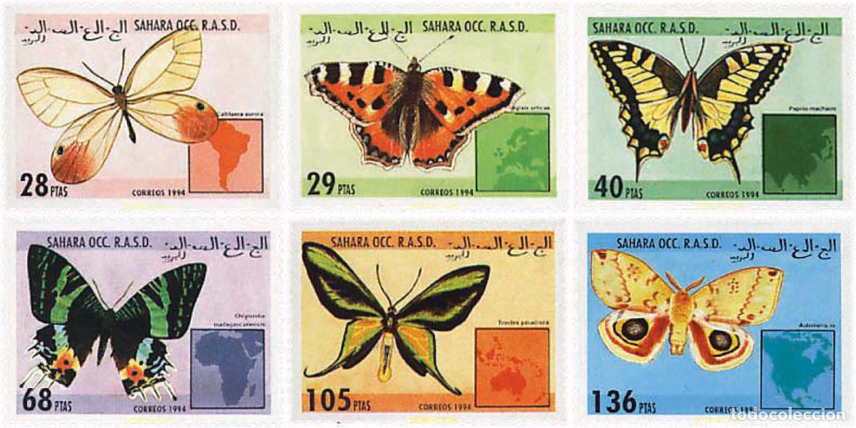 Sellos: 77041 MNH REPUBLICA ARABE SAHAURI DEMOCRATICA 1994 MARIPOSAS