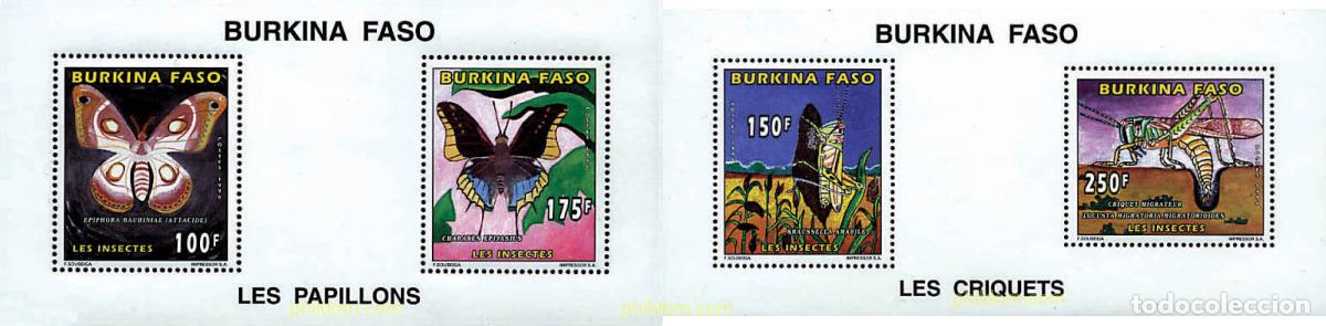 Sellos: 196968 MNH BURKINA FASO 1996 INSECTOS