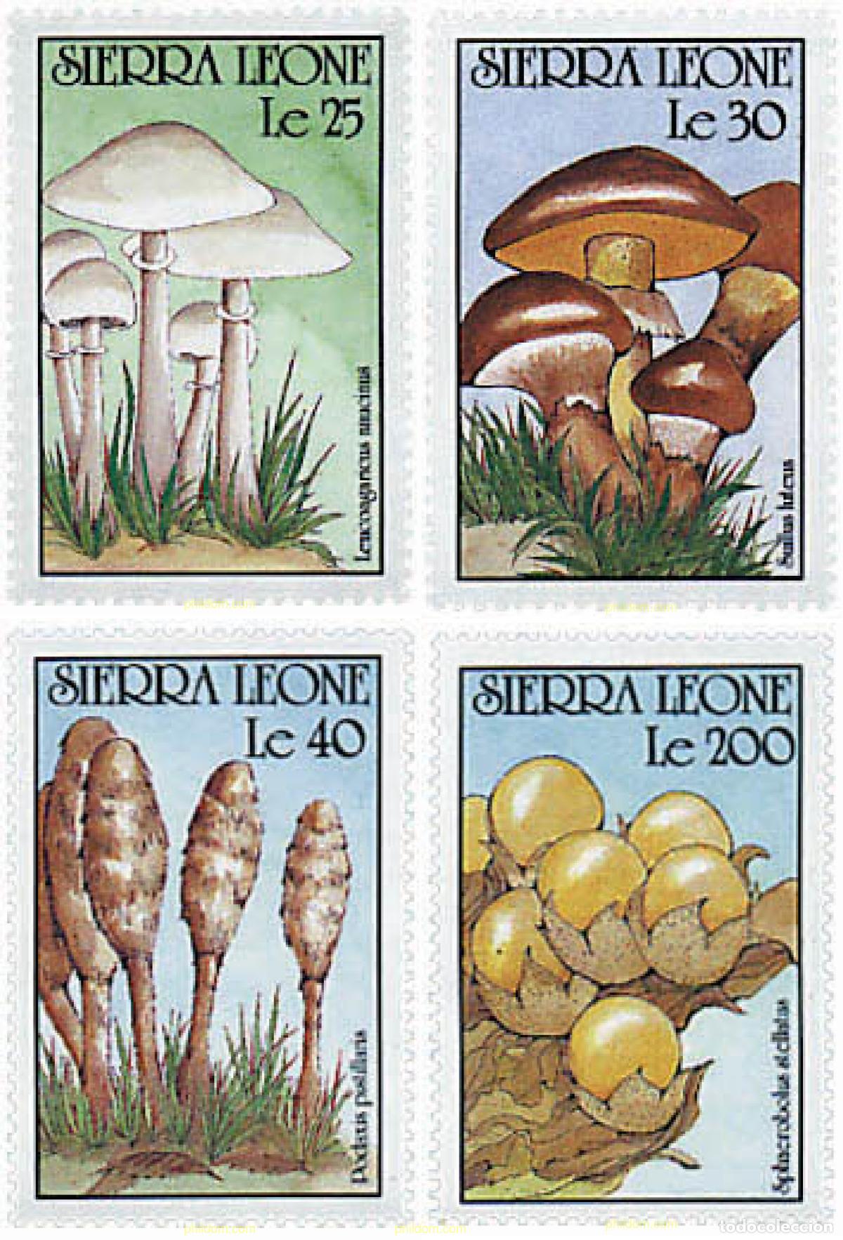 Sellos: 362113 MNH SIERRA LEONA 1990 SETAS