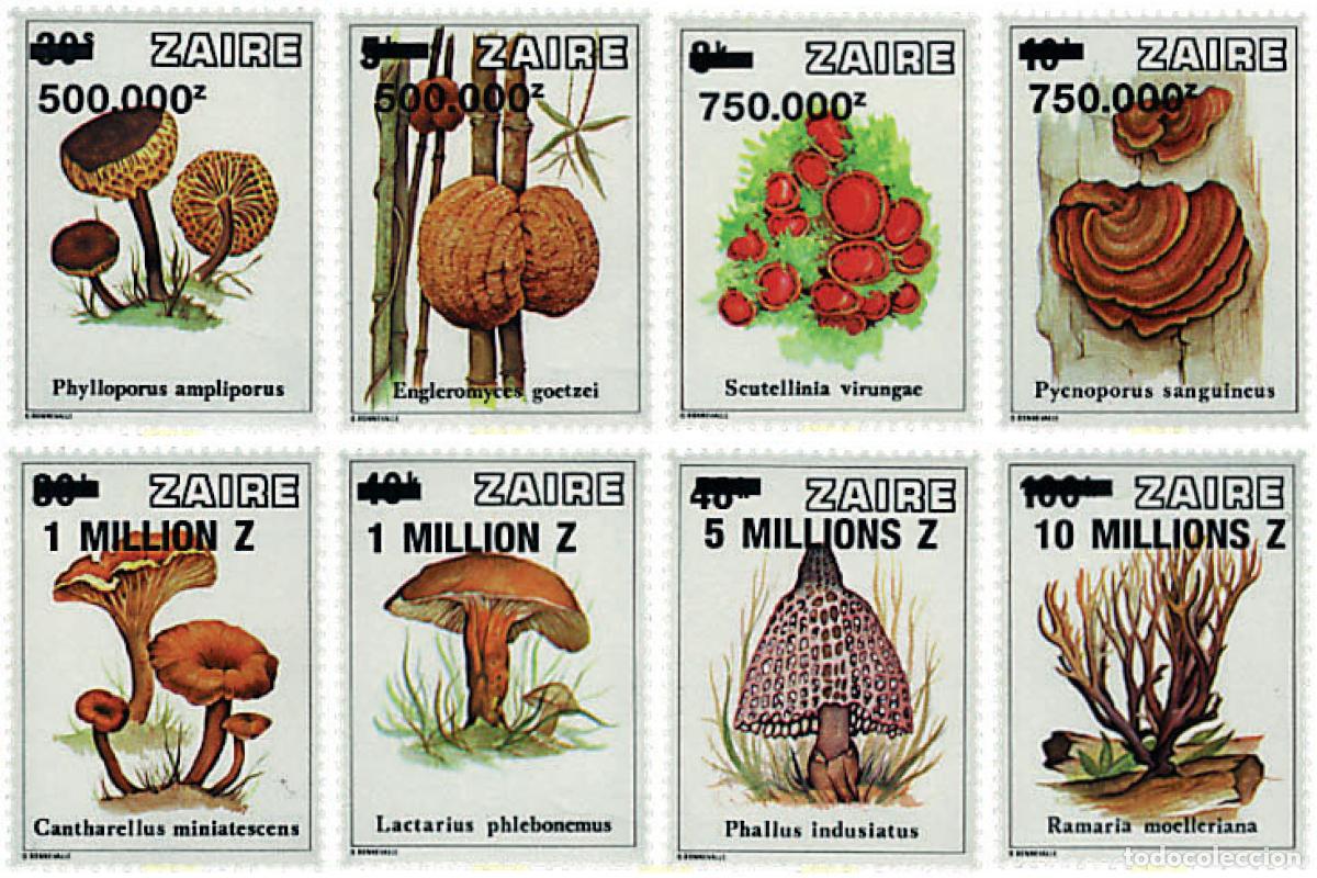 Sellos: 37542 MNH ZAIRE 1993 SETAS