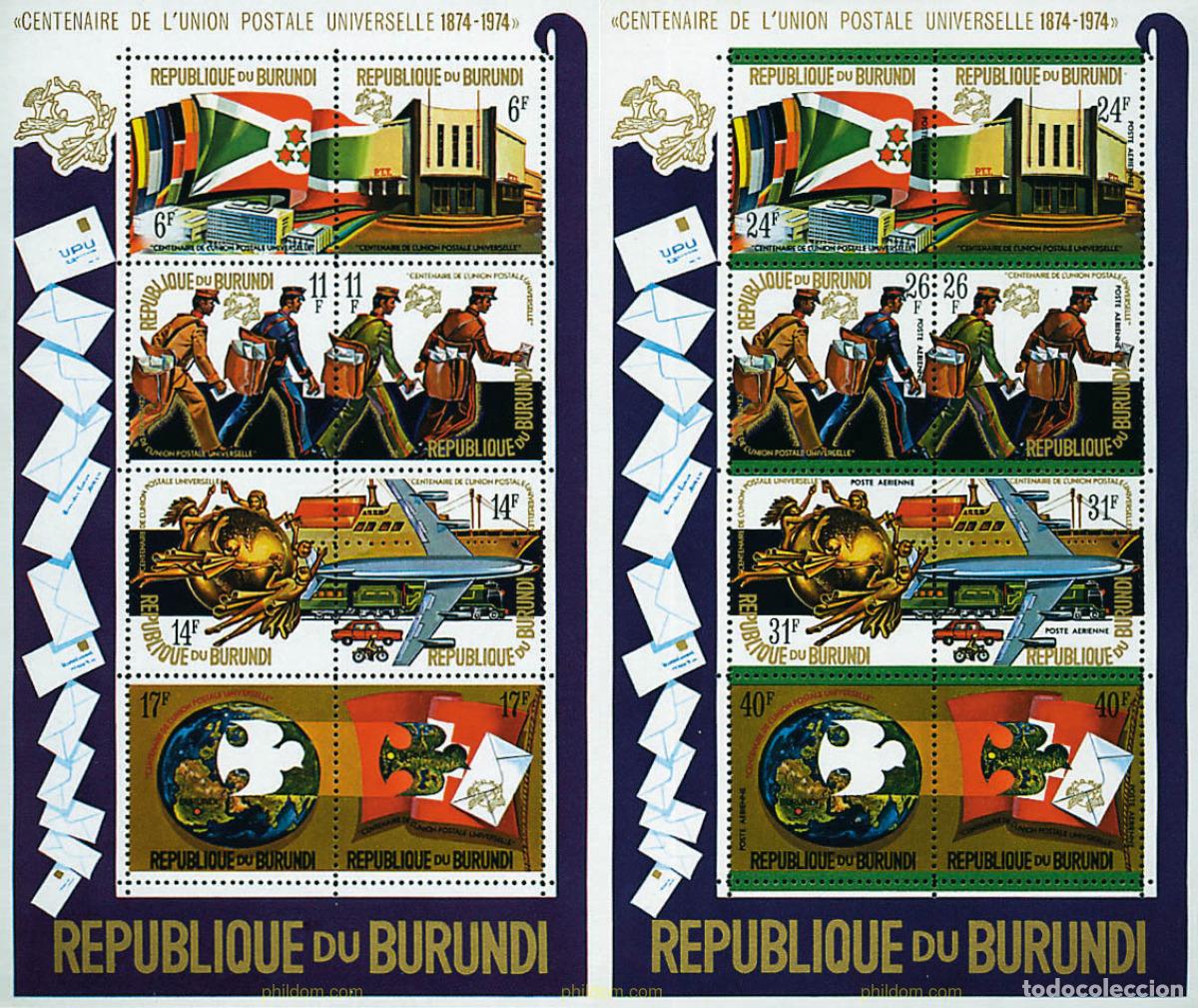 Timbres: 73461 MNH BURUNDI 1974 CENTENARIO DE LA UNION POSTAL UNIVERSAL