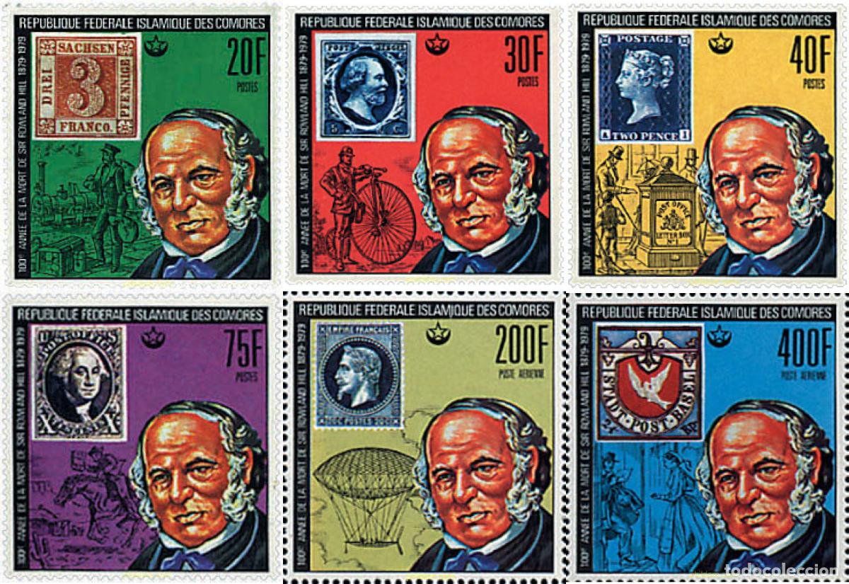 Sellos: 58482 MNH COMORES 1978 CENTENARIO DE LA MUERTE DE SIR ROWLAND HILL