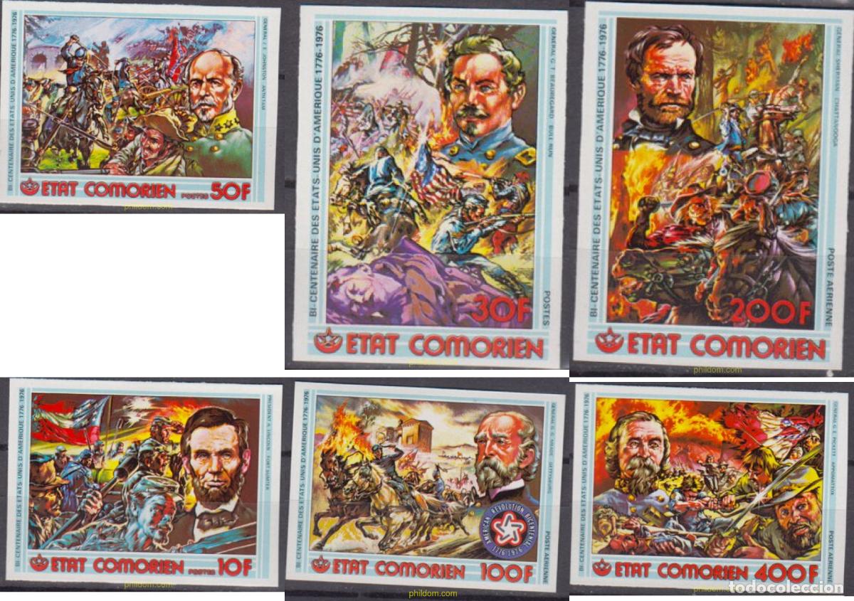 Sellos: 16758 MNH COMORES 1976 BICENTENARIO DE LOS ESTADOS UNIDOS