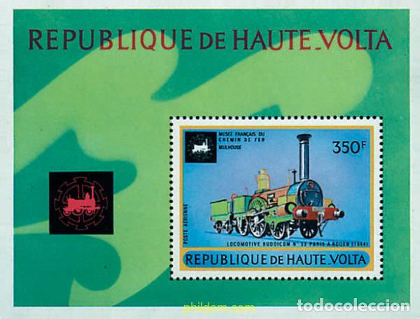 Stamps: 56428 MNH ALTO VOLTA 1973 LOCOMOTORAS ANTIGUAS EN EL MUSEO DE MULHOUSE