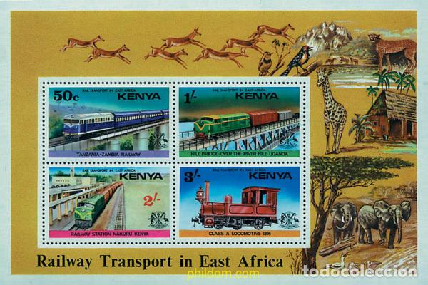 Sellos: 55642 MNH KENIA 1976 TRANSPORTES FERROVIARIOS