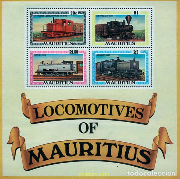 Sellos: 55940 MNH MAURICIO 1979 LOCOMOTORAS