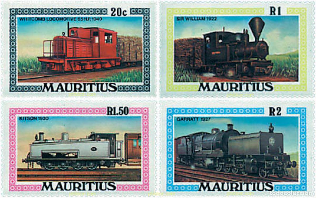 Sellos: 61254 MNH MAURICIO 1979 LOCOMOTORAS