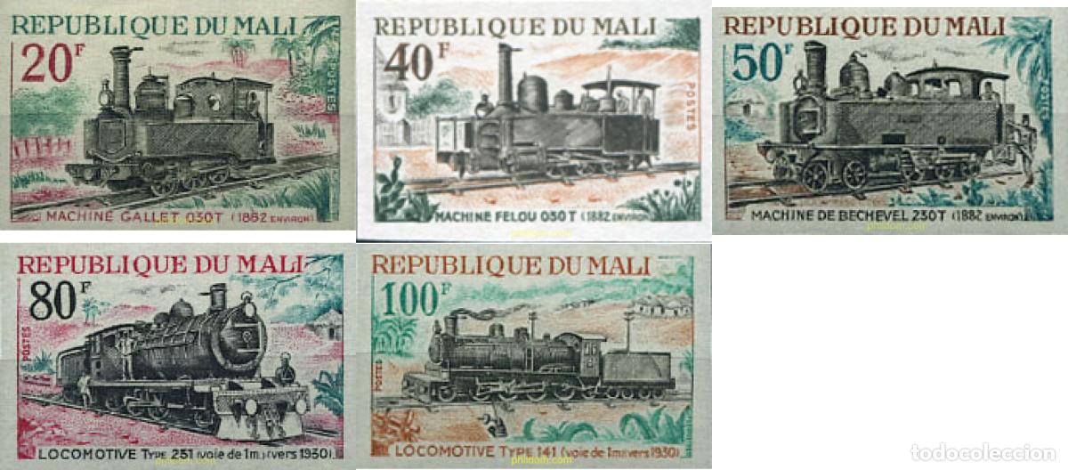 Sellos: 192569 MNH MALI 1970 LOCOMOTORAS