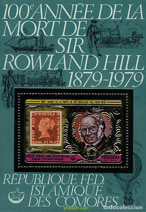 Sellos: 60943 MNH COMORES 1978 CENTENARIO DE LA MUERTE DE SIR ROWLAND HILL