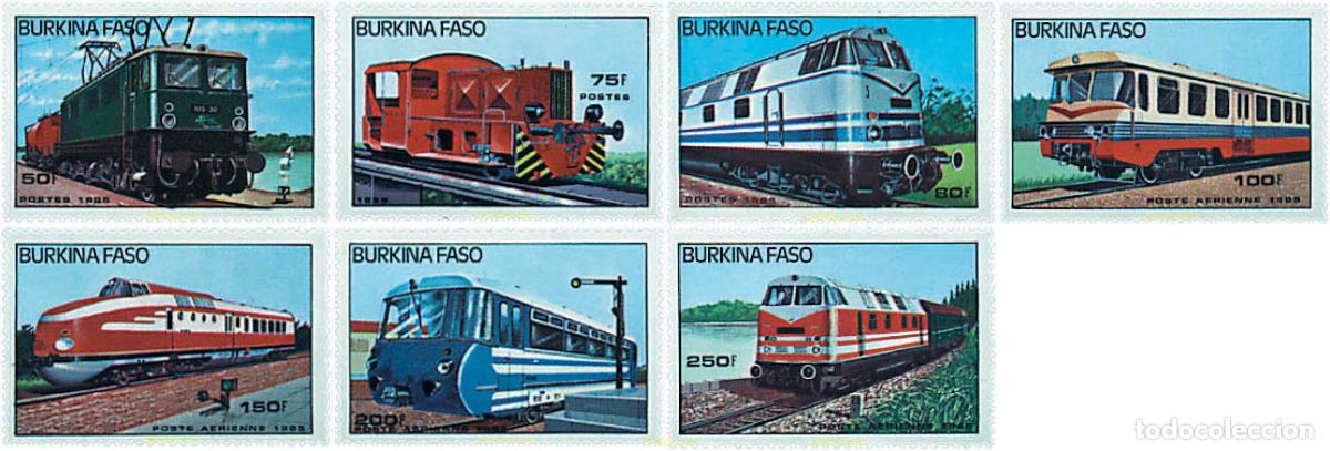 Sellos: 61374 MNH BURKINA FASO 1985 LOCOMOTORAS