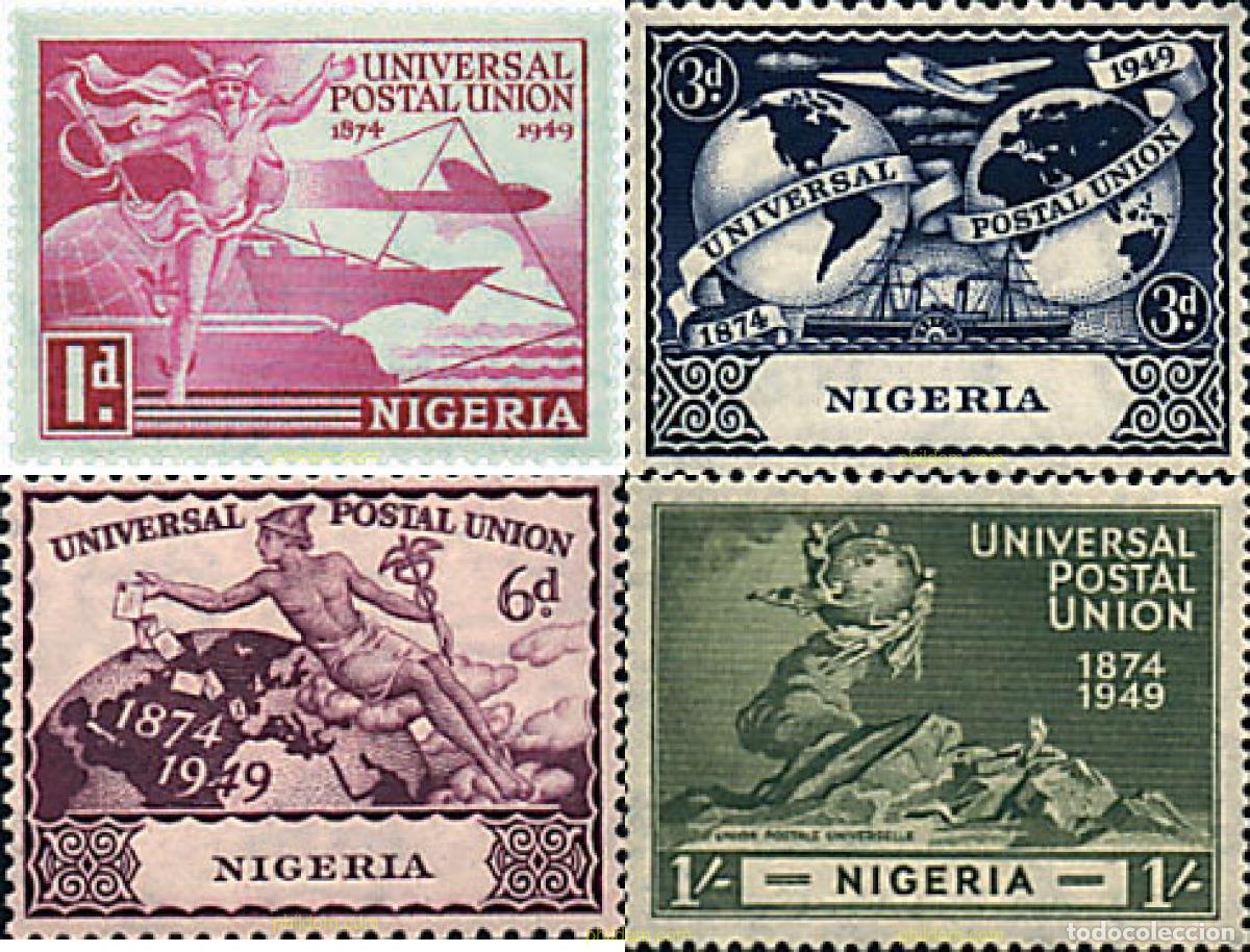 Sellos: 56729 MNH NIGERIA 1949 75 ANIVERSARIO DE LA UPU